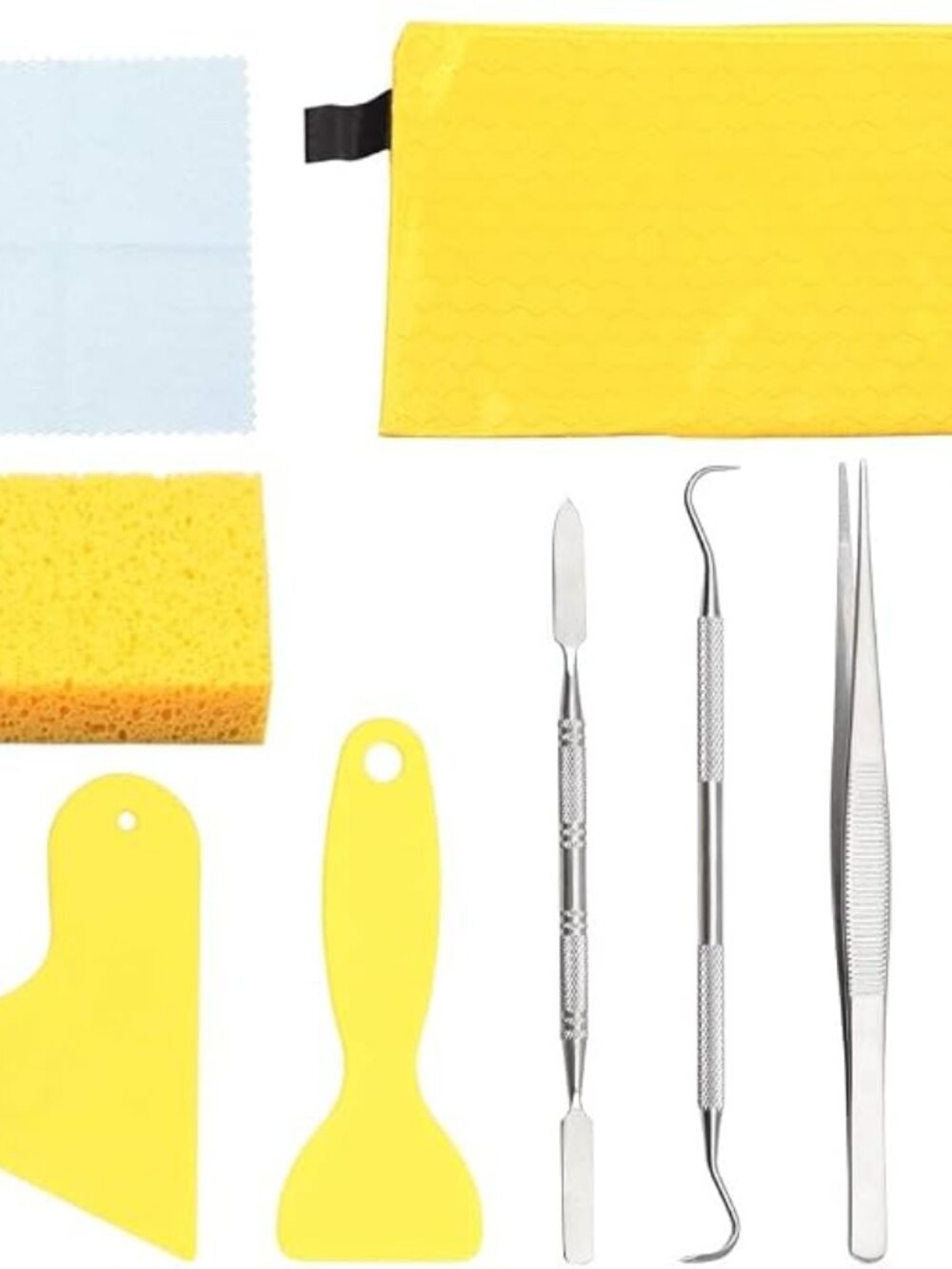 9PCS Mosaic Tools and Supplies Beginners Set 2 Scrapers 2 Tweezers 1